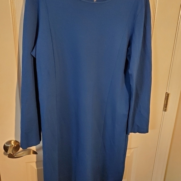 𝅺j. Crew Factory Blue Dress - Picture 2 of 12